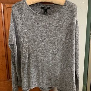 Forever 21 Gray Speckle Long Sleeve Sweater